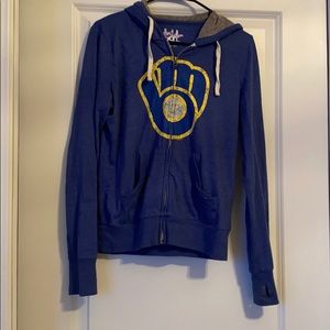 Brewers zip up hoodie